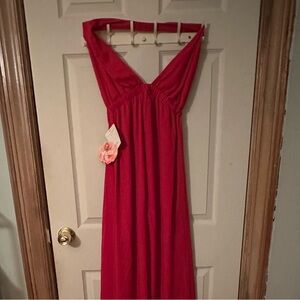 Show Me Your MuMu Vibrant Red Maxi Dress